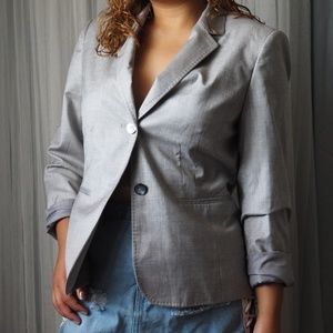 Calvin Klein Gray / silver blazer